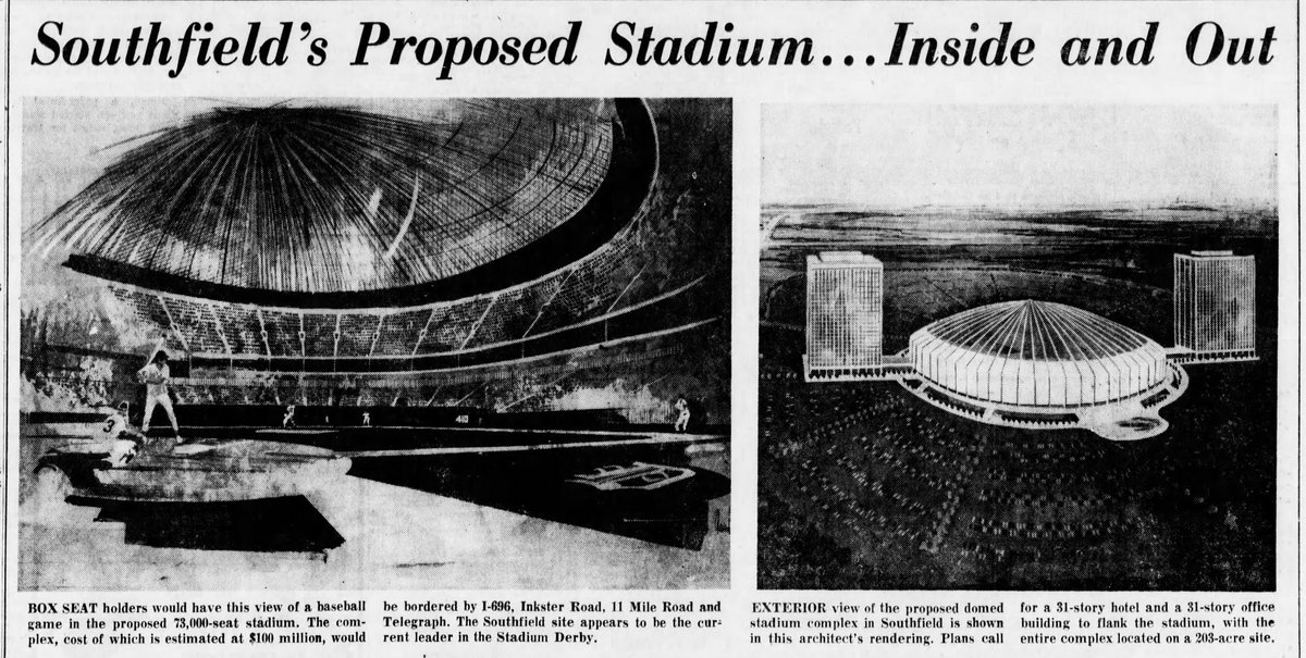 Unbuilt Sports Stadiums - Southfield Stadium Concept (newer photo)